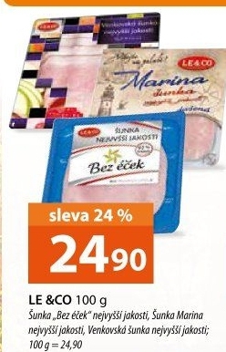 Šunka nejvyšší jakosti bez éček Le&amp