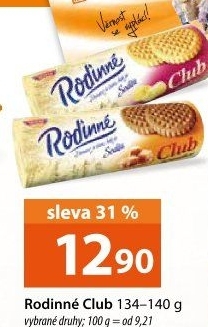 Sušenky Rodinné Club Sedita