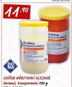 Svíčka hřbitovní olejová Doma