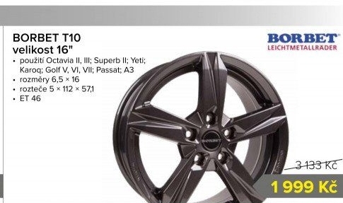 Alu kola Borbet R16