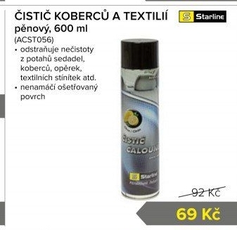 Čistič koberců a textilií Starline
