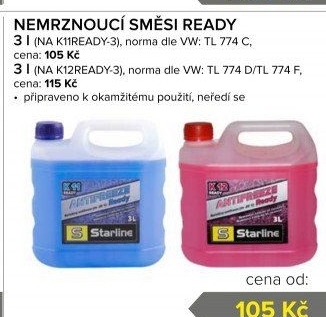 Nemrznoucí chladicí kapalina K11 Ready Starline