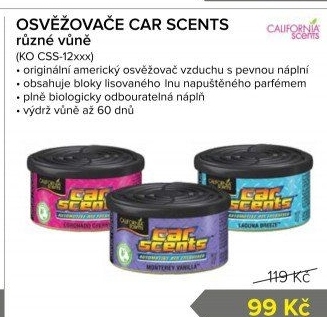 Osvěžovač vzduchu do auta Car Scents