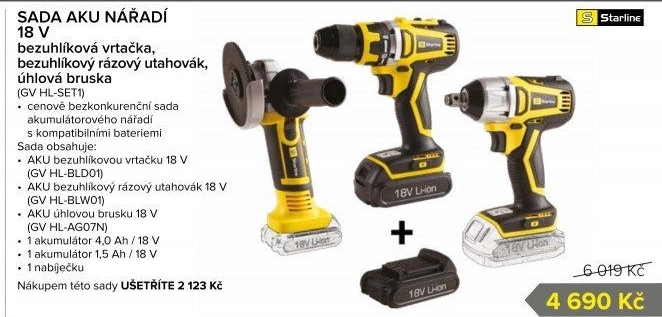Sada aku nářadí Starline