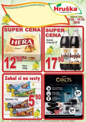 akční leták Hruška 8.10.2019-14.10.2019