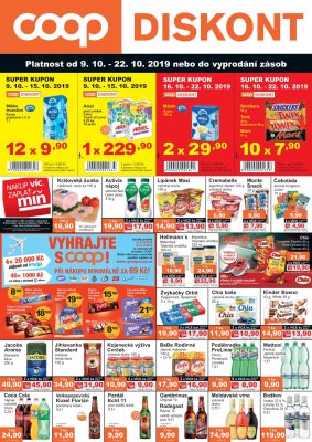 akční leták COOP 9.10.2019-22.10.2019