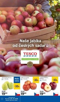 akční leták Tesco 16.10.2019-22.10.2019