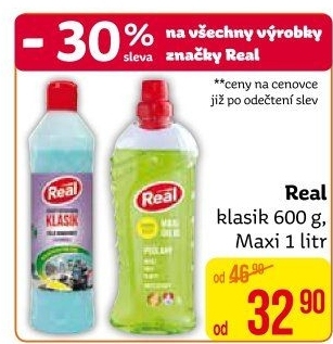 Čistící prostředky Real Maxi