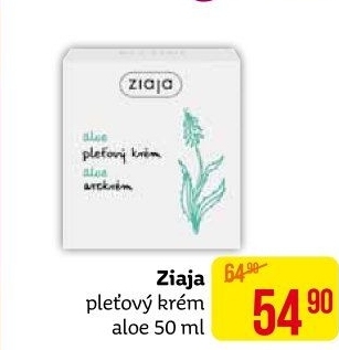 Krém pleťový s aloe vera Ziaja