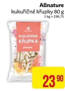 Kukuřičné křupky Allnature