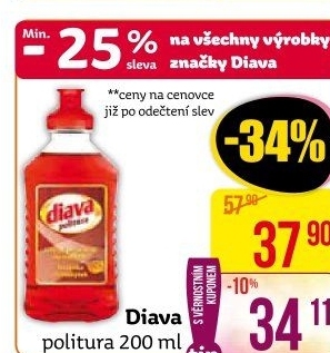 Leštěnka tekutá Diava