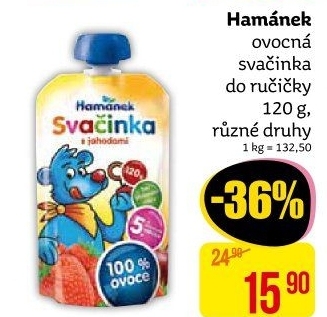 Ovocná kapsička Svačinka Hamánek