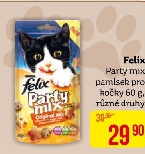 Pamlsky pro kočky Party mix Felix Purina