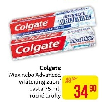 Pasty na zuby Max Colgate