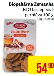Perníčky bez lepku Biopekárna Zemanka