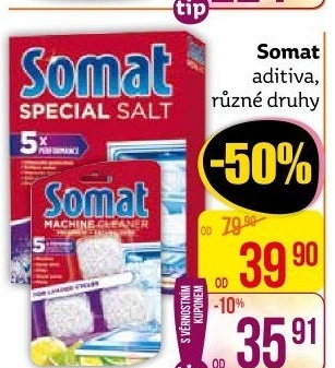 Prostředky do myčky Somat