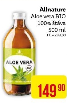 Šťáva bio Allnature