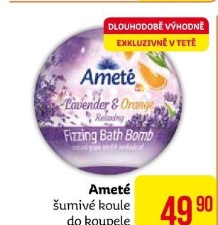 Šumivá bomba do koupele Ameté