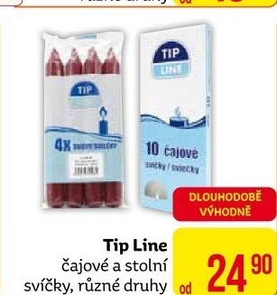 Svíčky čajové Tip Line