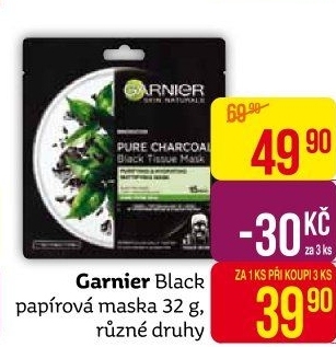 Textilní pleťová maska Garnier