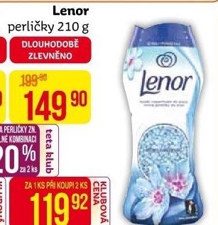 Vonné perličky do pračky Lenor