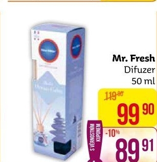 Vonný difuzér Mr. Fresh