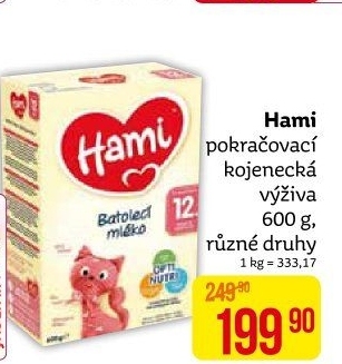 Výživa mléčná Hami