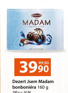 Bonboniéra pralinky Jsem Madam Chocoland