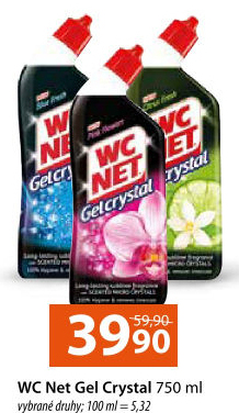 Čistič WC gelový GelCrystal WC Net