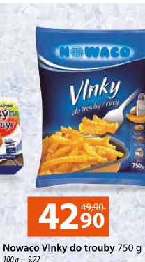 Hranolky vlnky mražené Nowaco