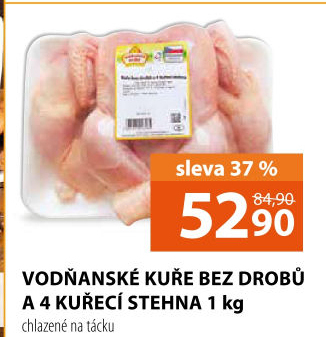 Kuře + 4 kuřecí stehna Vodňanské kuře