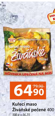 Kuřecí maso živáňské pečené mražené Vodňanské kuře