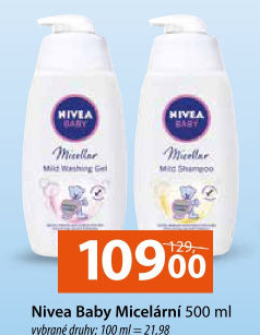 Mycí gel micelární dětský Baby Nivea