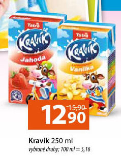Nápoj mléko ochucené Kravík Tatra
