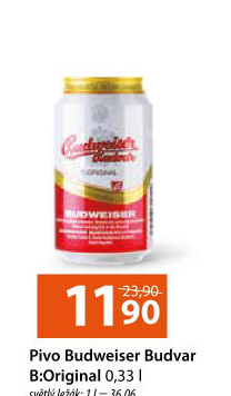 Pivo světlý ležák B: Original Budweiser Budvar