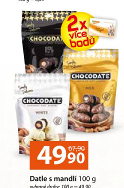 Plněné datle v čokoládě Chocodate