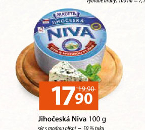 Sýr Niva Jihočeská 50% Madeta