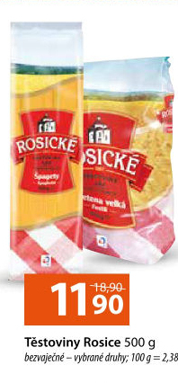 Těstoviny bezvaječné Rosické
