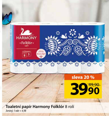 Toaletní papír 3vrstvý Harmony