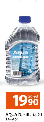 Voda destilovaná Aqua Destillata DF Chemie