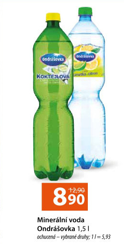 Voda ochucená Ondrášovka