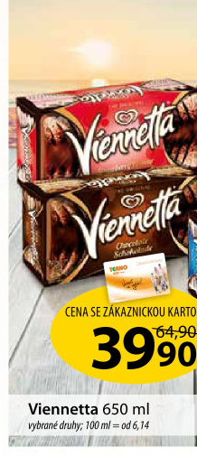 Zmrzlinová roláda Viennetta Algida