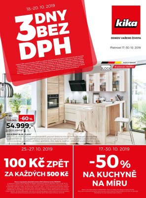 akční leták Kika nábytek 17.10.2019-30.10.2019