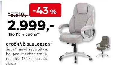Otočná židle Orson