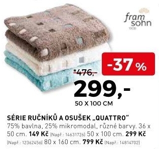 Ručníky a osušky Quattro