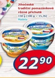 Tradiční pomazánkové Jihočeské Madeta