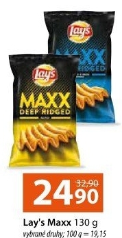 Chipsy vroubkované Maxx Lay'
