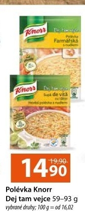 Instantní polévka Dej tam vejce Knorr