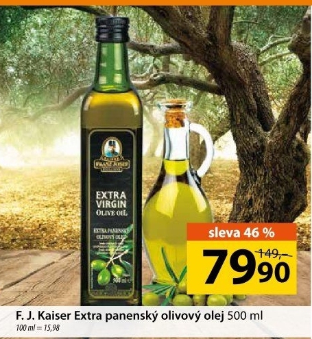Olivový olej extra panenský Exclusive Kaiser Franz Josef