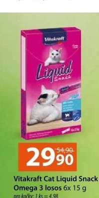 Pamlsky pro kočky tekuté Cat Liguid-Snack Vitakraft